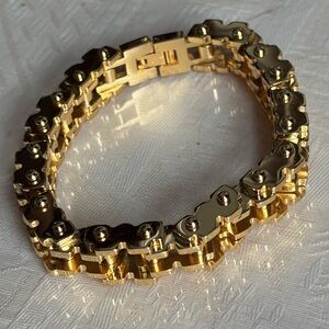 New Men’s motorcycle biker chain Link Bracelet in Stainless steel men’s jewelry